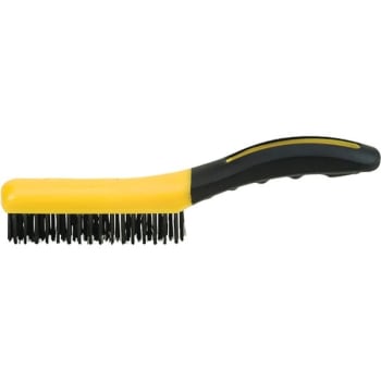 Image for Hyde 46802 4" x 16" Shoe Handle Wire Brush w/ Rubber Grip, Package Of 6 from HD Supply