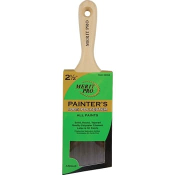 Image for Merit Pro 2-1/2" Painter's Professional Angle Short Handle Brush, Package Of 12 from HD Supply