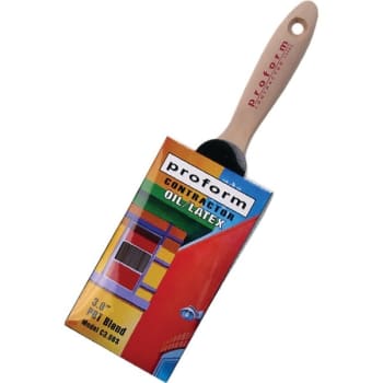 Proform 3" Contractor Straight Cut Brush, Beavertail Handle, Package Of 6