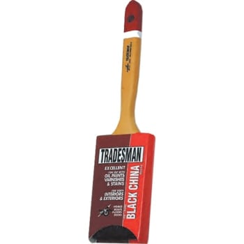 Arroworthy 5032 2-1/2" Tradesman Black China Flat Sash Brush, Package Of 12