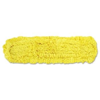 Rubbermaid Trapper Dust Mop, Looped-end Launderable, 5" x 48", Yellow