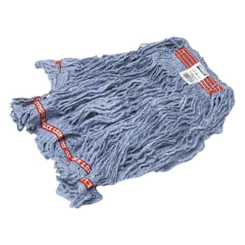Image for Rubbermaid Commercial 24 Oz. Swinger Loop Blue Band Wet Mop Head (6-Case) from HD Supply