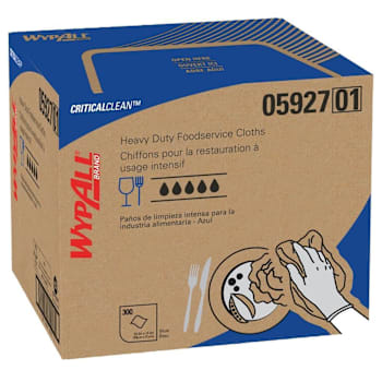 Image for WypAll Blue Criticalclean X70 Foodservice Cloth, 300-Carton from HD Supply