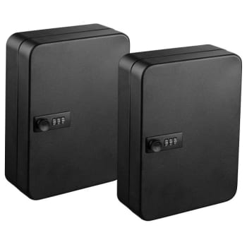 Image for Adir Office 30-Key Steel Secure Key Cabinet W/combination Lock Black from HD Supply