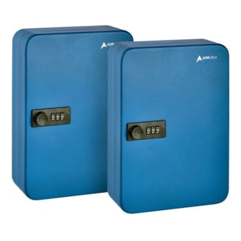 Image for Adir Office Steel Secure 48-Key Cabinet W/combination Lock Blue from HD Supply