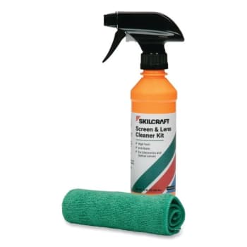 Image for Skilcraft Screen And Lens Cleaner Kit 12 Oz Spray/microfiber Cloth from HD Supply