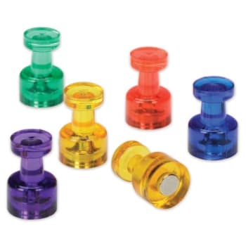 Image for Skilcraft Magnetic Pushpins Assorted Colors 0.38" Dia X 0.5"h from HD Supply