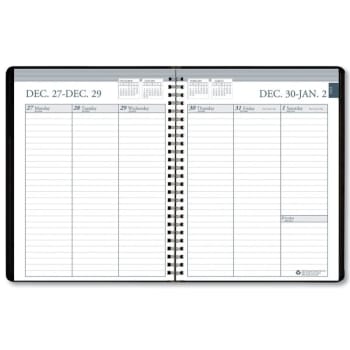 Image for Skilcraft Weekly Planner Wirebound 8.75 X 6.88 Black Cover Jan-Dec 2023 from HD Supply