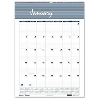 Skilcraft 12 Month Wall Calendar 15.5 X 22 White/blue/gray Jan-dec 2023