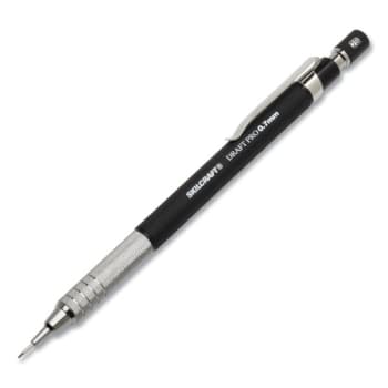 Skilcraft Draft Pro Mechanical Pencil 0.7 Mm Black Lead/barrel W/etched Ss