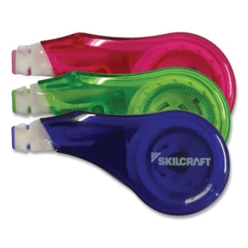 Image for Skilcraft Correction Tape Recycled Dispenser Non Refill B/g/r 0.2" X 394" from HD Supply