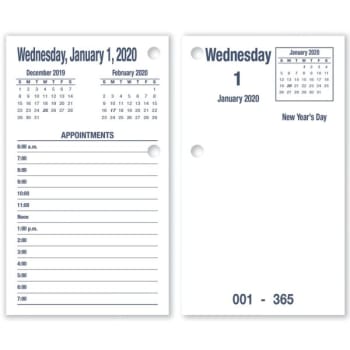 Image for Skilcraft Type Ii Calendar Pad 6 X 3.5 White/blue Jan-Dec 2023 from HD Supply