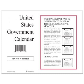 Image for Unicor Perforated Monthly Wall Calendar 11 X 9 White Jan-Dec 2023 from HD Supply