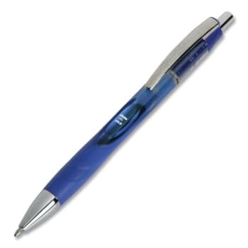 Skilcraft Gel Pen Retractable Bold 1 Mm Blue Ink Translucent Barrel