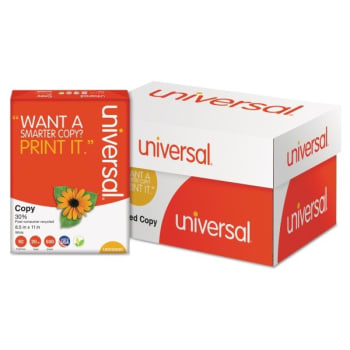 Image for Universal 30% Recycled Paper 92 Bright 20 Lb Weight 8.5 X 11 from HD Supply