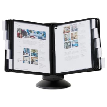 Image for Durable Sherpa Motion Desk Reference System 10 Panels Black Borders from HD Supply