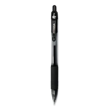 Zebra Z-Grip Ballpoint Pen Retractable Medium 0.7 Mm Black Ink/Barrel