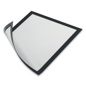 Durable Duraframe Magnetic Sign Holder 8.5 X 11 Black Frame