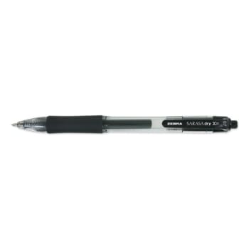Image for Zebra Sarasa Dry Gel X20 Gel Pen Medium 0.7 Mm Black Ink Smoke Barrel from HD Supply