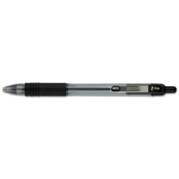Image for Zebra Z-Grip Retractable Medium 1 Mm Black Ink Clear Barrel from HD Supply