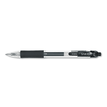 Image for Zebra Sarasa Dry Gel X20 Gel Pen Fine 0.5 Mm Black Ink Smoke Barrel from HD Supply
