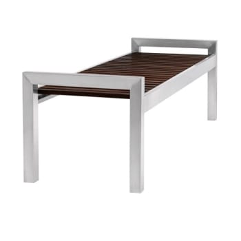 Commercial Zone ModTec™ Woodgrain and SS Bench 5-Foot
