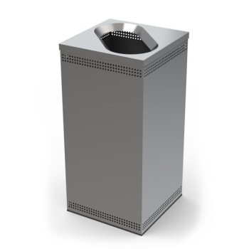 Image for Commercial Zone Precision Series™ 35 Gal. Square Open-Top Trash Can from HD Supply