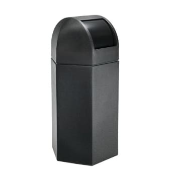 Image for Commercial Zone Polytec™ 50 Gal. Hex Dome Trash Can Lid (Black) from HD Supply