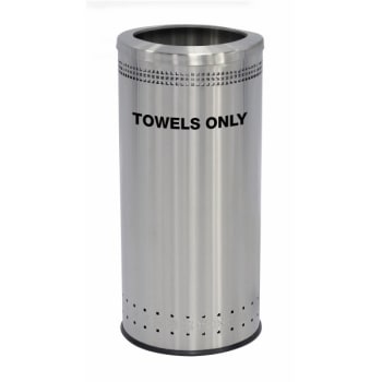 Commercial Zone Precision Series® Imprinted Towel 25-Gal Round Open-Top Lid