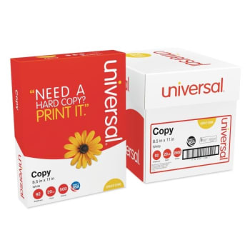 Image for Universal Copy Paper 92 Bright 20 Lb Bond Weight White 5 Reams from HD Supply