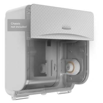 Image for Kimberly-Clark ICON™ 53705 4 Roll Coreless Standard Roll Toilet Paper Dispenser and Faceplate (Silver Mosaic) from HD Supply