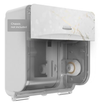 Kimberly-Clark ICON™ 58823 Faceplate, for 4 Roll Coreless Standard Roll Toilet Paper Dispensers (Cherry Blossom)