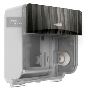 Kimberly-Clark Icon™ Ebony Woodgrain Faceplate Standard 4-Roll Tp Dispenser