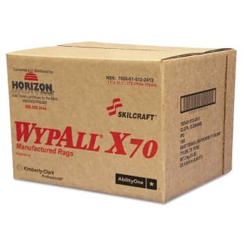 Image for Skilcraft Wypall X70 Rag 11x16.5 White from HD Supply