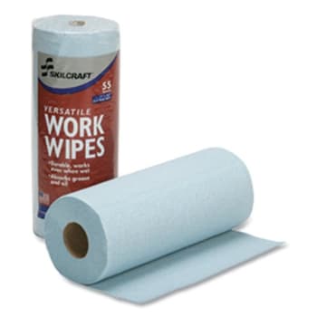 Image for Skilcraft Industrial Work Wipe 10.4 X 11 Blu Case Of 30 from HD Supply