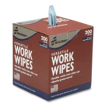 Image for Skilcraft Industrial Work Wipe 12 X 10 Blue Case Of 1600 from HD Supply