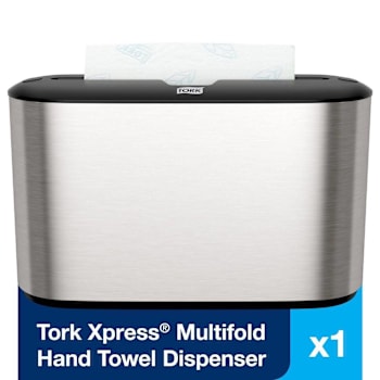 Tork Stainless Steel Xpress Countertop Multi-Fold Paper Towel Dispenser