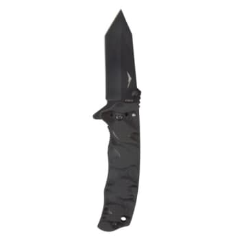 Image for Boundary Rugged Steel Folding Knife Tanto Point With Blade Lock Black Oxide from HD Supply