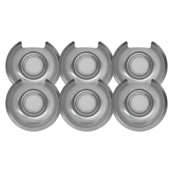 Image for 6" Chrome Drip Pan For Ge, Package Of 6 from HD Supply