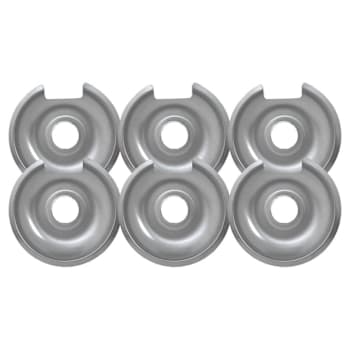 Image for 8" Chrome Drip Pan For Ge, Package Of 6 from HD Supply