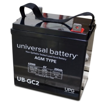 Image for Universal Power Group 6-Volt 200 Ah L5 Terminal Sealed Agm Rechargeable Battery from HD Supply