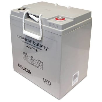 Image for Universal Power Group 8-Volt 200 Ah I8 Agm Golf Cart Battery from HD Supply