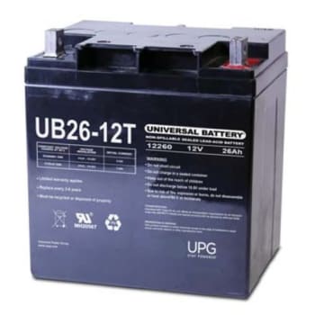 Image for Universal Power Group 12-Volt 26 Ah L2 Terminal Sealed Agm Rechargeable Battery from HD Supply