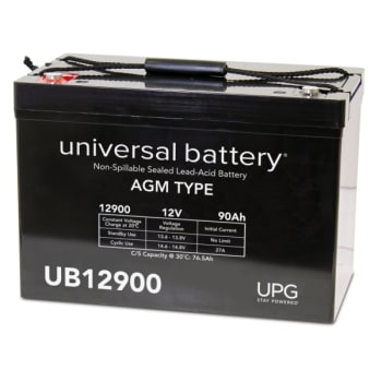 Image for Universal Power Group 12-Volt 90 Ah I4 Terminal Sealed Agm Rechargeable Battery from HD Supply