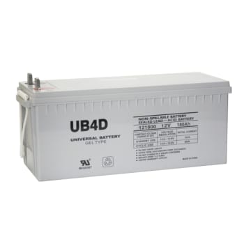 Image for Universal Power Group 12-Volt 180 Ah L4 Terminal Sealed Rechargeable Battery from HD Supply