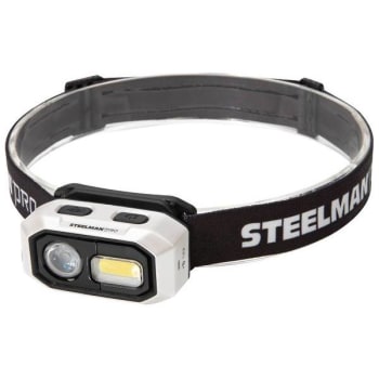 Image for Steelman Pro 300 Lumen Motion-Activated Led Rechargeable Headlamp Pearl White from HD Supply