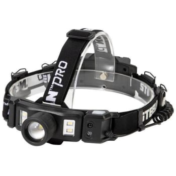 Image for Steelman Pro Multi-Mode Focusing Rechargeable Headlamp Rear Safety Light Black from HD Supply