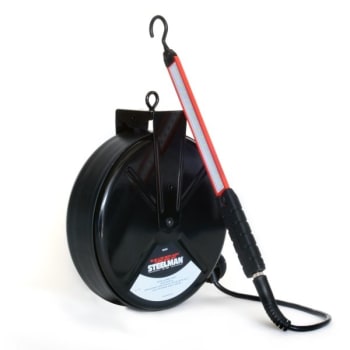 Image for Steelman Led Slim-Lite With 40' Cord Reel Black from HD Supply