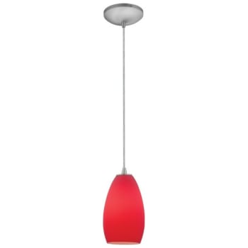 Image for Access Lighting Champagne Led Pendant 28012-3c-Bs/red Brushed Steel Finish from HD Supply