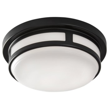 Image for Eti 9" Outdoor Flush Mount Matte Black 2700/3000/4000 from HD Supply